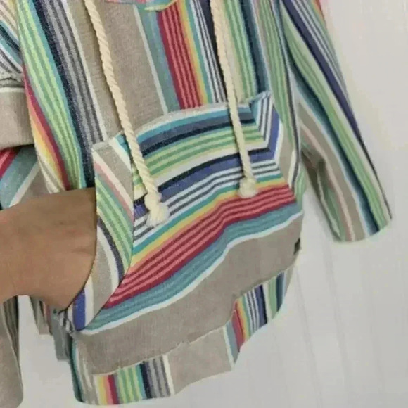 BILLABONG Mexican Stripe Beach Hoodie Size M - Picture 5 of 12